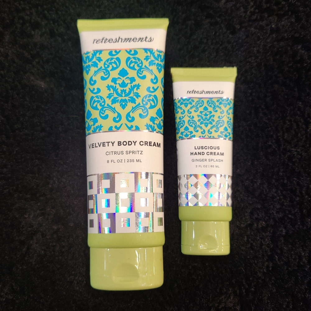 Velvety Body Cream and Luscious Hand Cream Set